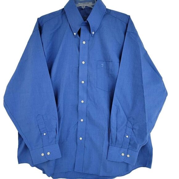 Duck Head XL 17-17 1/2 Blue Button-Down Dress Shirt - Picture 1 of 5
